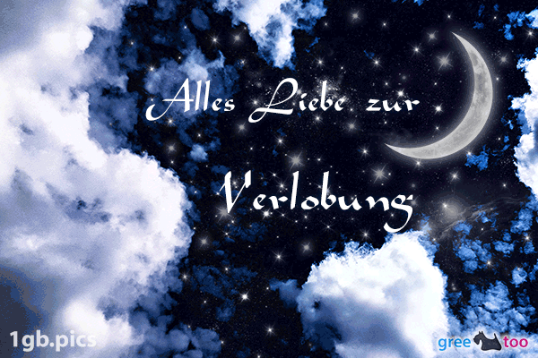 Nacht Wolken Alles Liebe Zur Verlobung