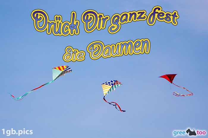 Drachen Drueck Dir Ganz Fest Die Daumen