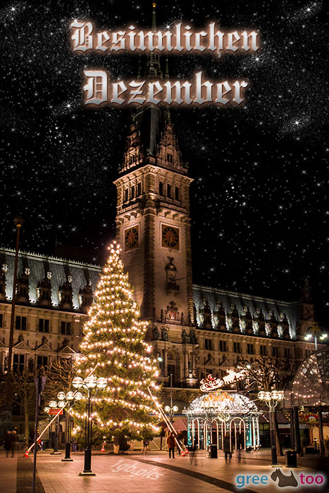 Weihnachtsrathaus Besinnlichen Dezember Bild - 1gb.pics