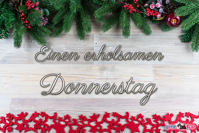 Erholsamen Donnerstag