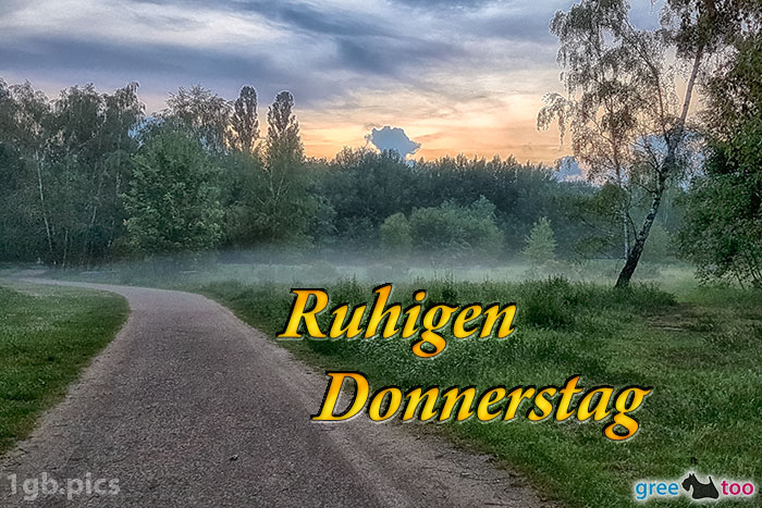 Nebel Ruhigen Donnerstag