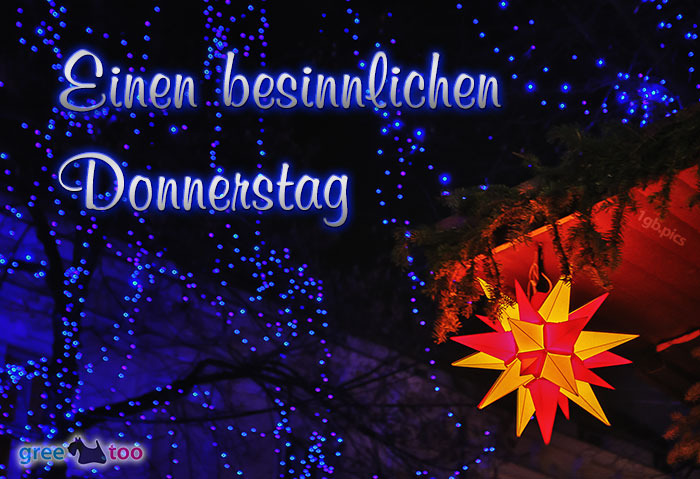 Stern Lichter Besinnlichen Donnerstag Bild - 1gb.pics