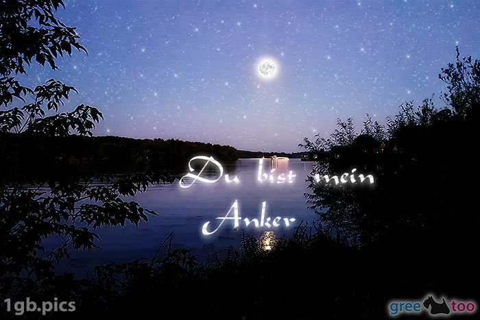 Mond Fluss Du Bist Mein Anker