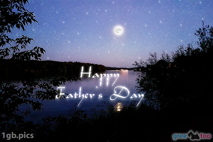 Mond Fluss Happy Fathers Day