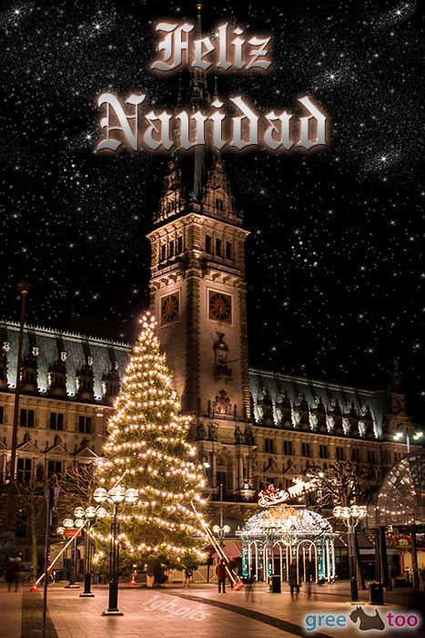 Weihnachtsrathaus Feliz Navidad