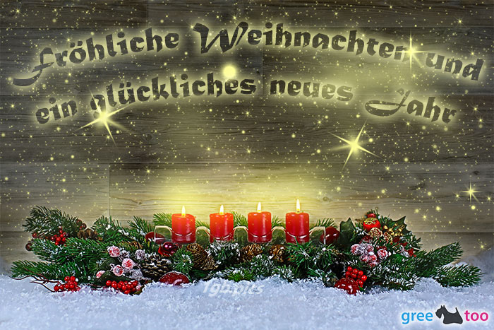 Froehliche Weihnachten Glueckliches Neues Jahr Bild - 1gb.pics