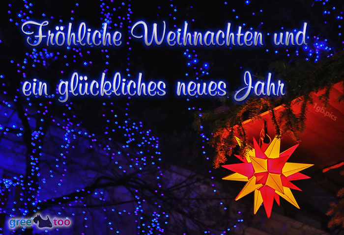 Stern Lichter Froehliche Weihnachten Glueckliches Neues Jahr Bild - 1gb.pics