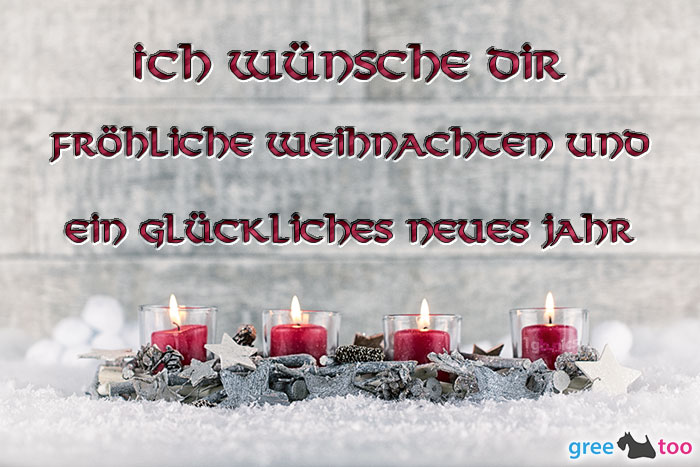 Adventskerzen 4 Froehliche Weihnachten Glueckliches Neues Jahr Bild - 1gb.pics