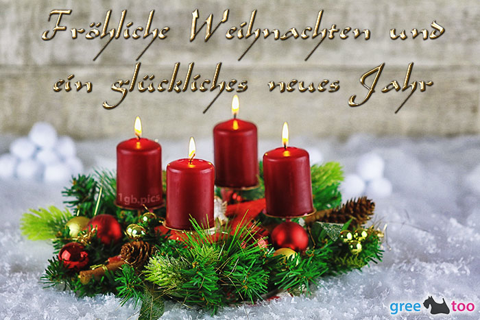 Fröhliche Weihnachten und ein glückliches neues Jahr von 1gbpics.com