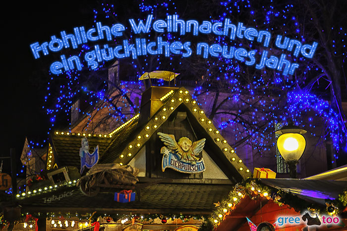 Weihnachtsmarkt Froehliche Weihnachten Glueckliches Neues Jahr