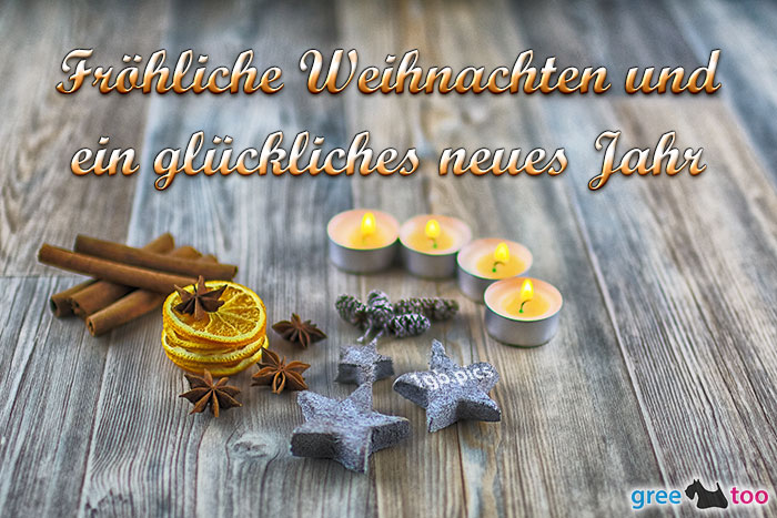 Advents Teelicht 4 Froehliche Weihnachten Glueckliches Neues Jahr