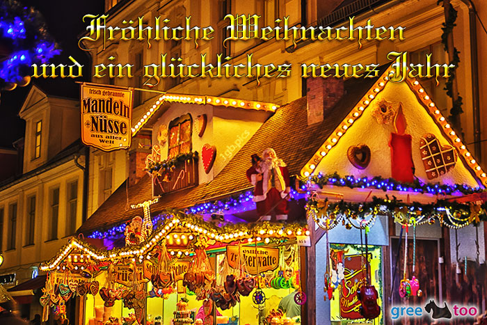 Weihnachtsmarkt Froehliche Weihnachten Glueckliches Neues Jahr Bild - 1gb.pics