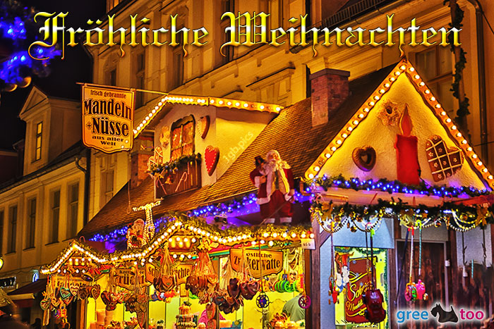 Weihnachtsmarkt Froehliche Weihnachten