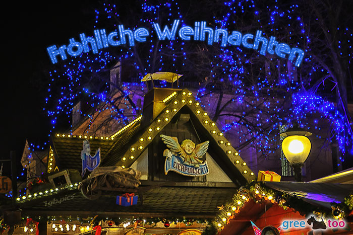 Weihnachtsmarkt Froehliche Weihnachten