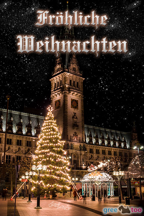 Weihnachtsrathaus Froehliche Weihnachten