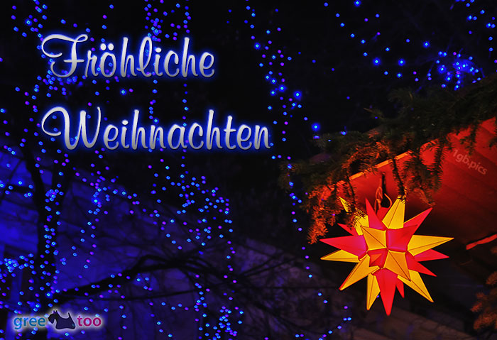 Stern Lichter Froehliche Weihnachten Bild - 1gb.pics