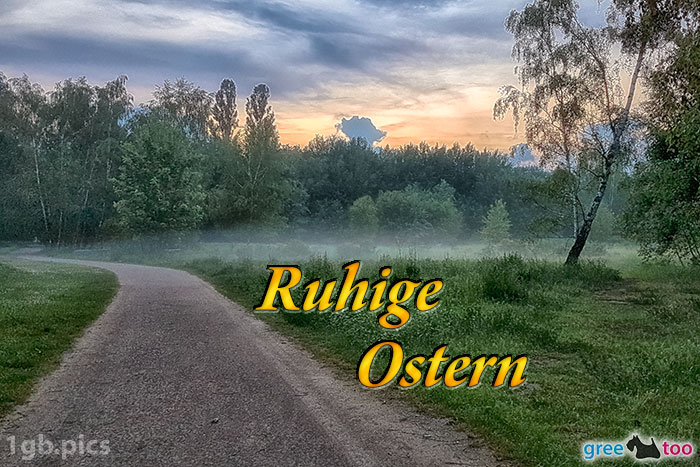 Nebel Ruhige Ostern