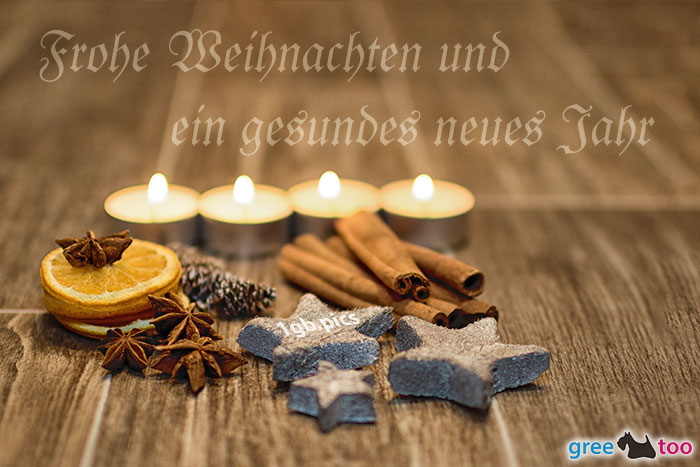 Advent Teelichter 4 Frohe Weihnachten Gesundes Neues Jahr