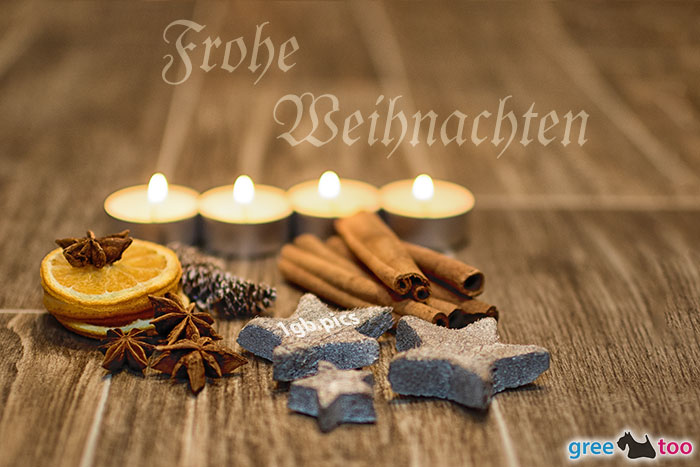 Advent Teelichter 4 Frohe Weihnachten