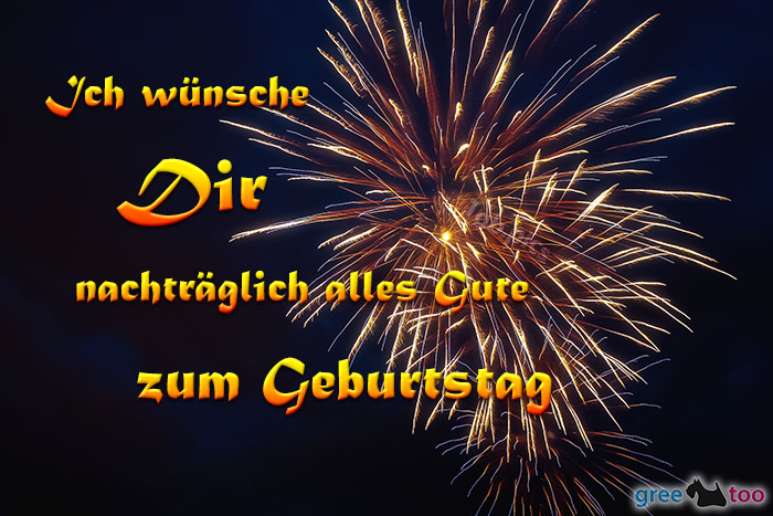 Nachtraeglich Beste Wuensche Geburtstag