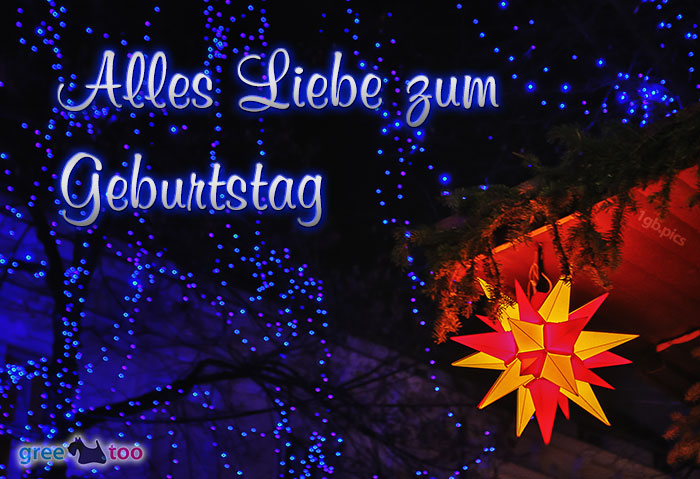 Stern Lichter Alles Liebe Geburtstag