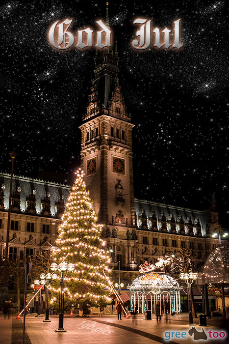 Weihnachtsrathaus God Jul