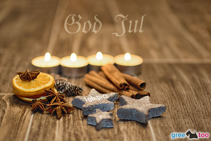 Advent Teelichter 4 God Jul