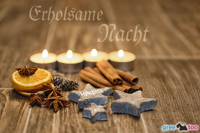 Advent Teelichter 4 Erholsame Nacht