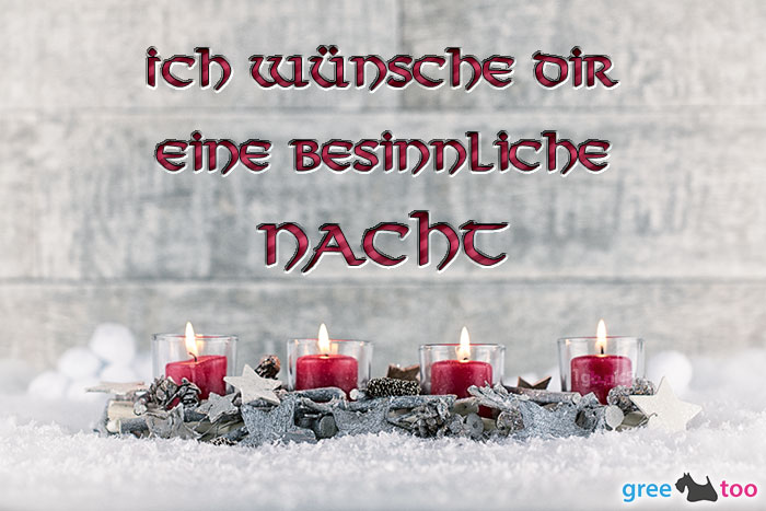 Adventskerzen 4 Besinnliche Nacht