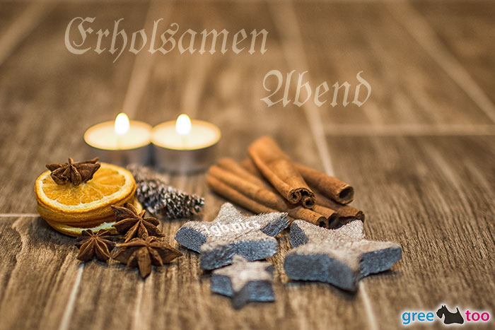 Advent Teelichter 2 Erholsamen Abend