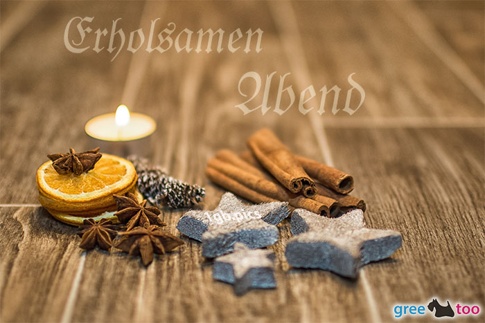 Advent Teelichter 1 Erholsamen Abend
