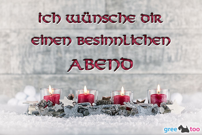 Adventskerzen 4 Besinnlichen Abend