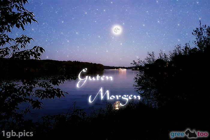 Mond Fluss Guten Morgen Bild - 1gb.pics