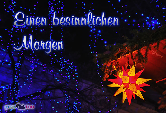 Stern Lichter Besinnlichen Morgen