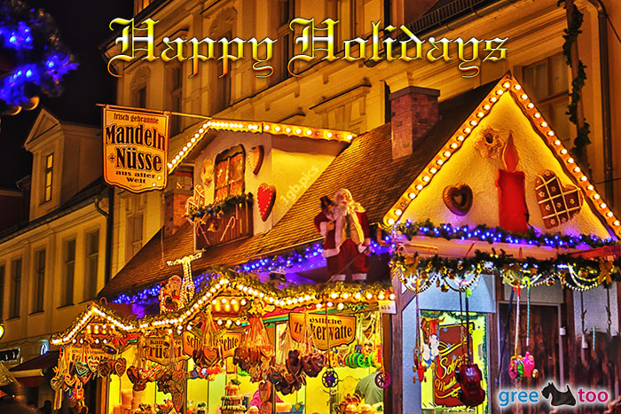 Weihnachtsmarkt Happy Holidays