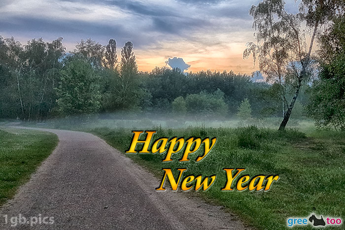 Nebel Happy New Year Bild - 1gb.pics