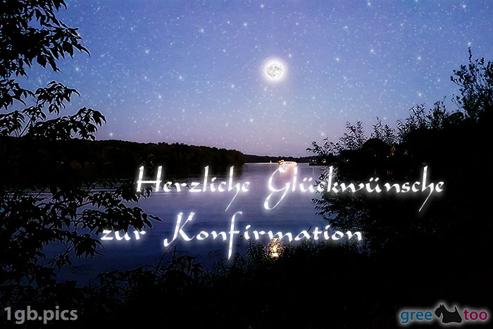 Mond Fluss Herzliche Glueckwuensche Zur Konfirmation