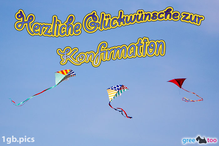 Drachen Herzliche Glueckwuensche Zur Konfirmation