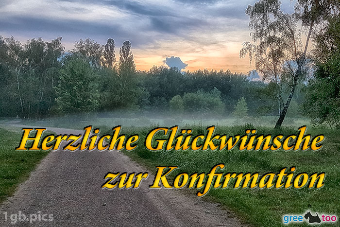 Nebel Herzliche Glueckwuensche Zur Konfirmation