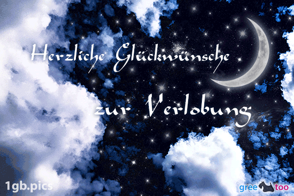 Nacht Wolken Herzliche Glueckwuensche Zur Verlobung Bild - 1gb.pics