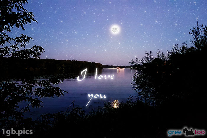 Mond Fluss I Love You