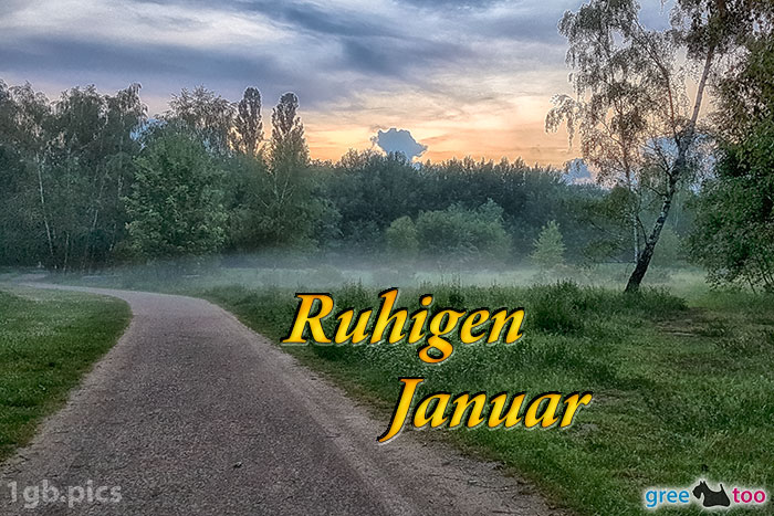 Nebel Ruhigen Januar