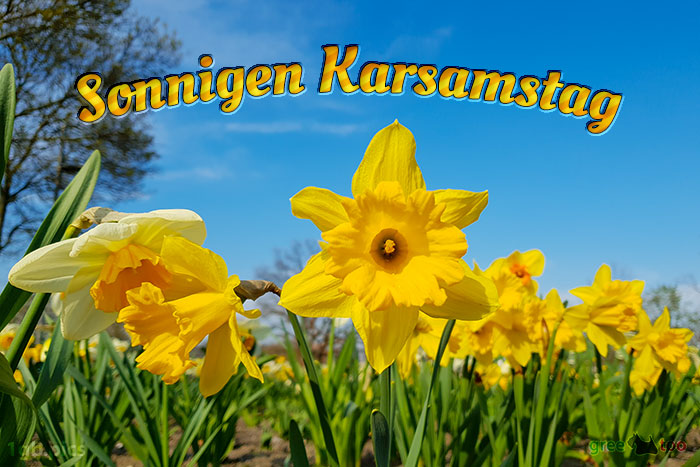 Sonnigen Karsamstag