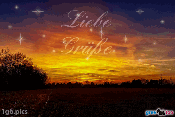 Sonnenuntergang Liebe Gruesse Bild - 1gb.pics