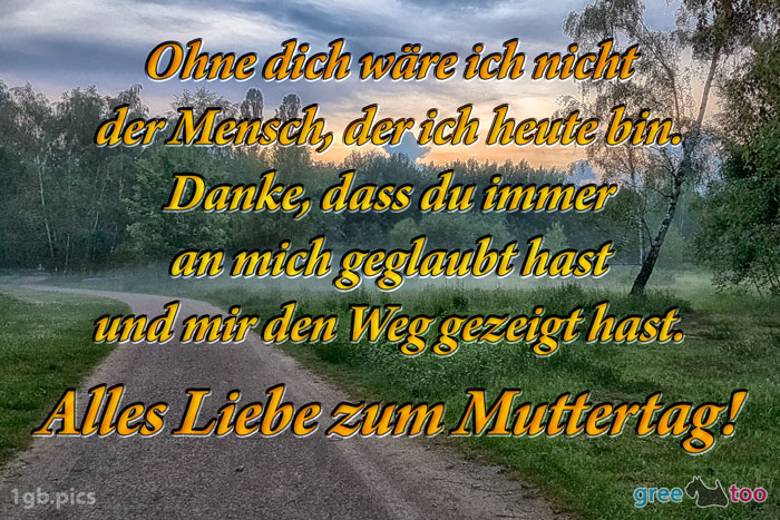 Ohne dich wäre ich nicht der Mensch, der ich heute bin. Danke, dass du immer an mich geglaubt hast und mir den Weg gezeigt hast. Alles Liebe zum Muttertag!