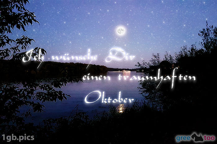 Mond Fluss Einen Traumhaften Oktober Bild - 1gb.pics