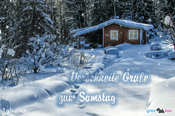 Verschneite Gruesse Zum Samstag Bild - 1gb.pics