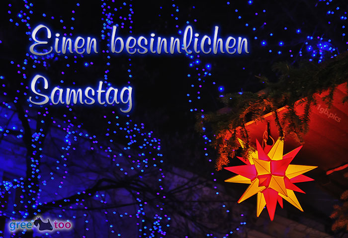 Stern Lichter Besinnlichen Samstag