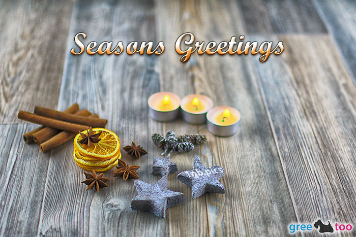 Advents Teelicht 3 Seasons Greetings