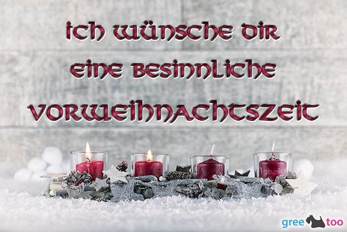 Adventskerzen 2 Besinnliche Vorweihnachtszeit